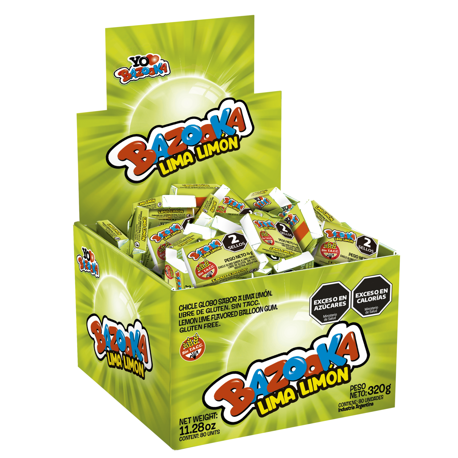 Ch bazooka lima limon x 4 grs sku 76222018031104 georgalos ecommerce
